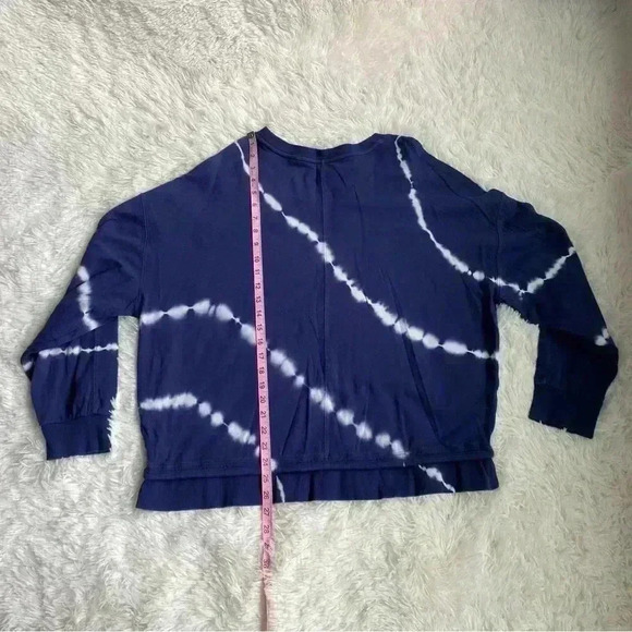 Athleta Sundown Sweatshirt.  Navy Blue with white.  Size XL. - Picture 4 of 5